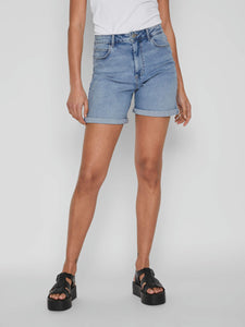 Short en jean taille haute