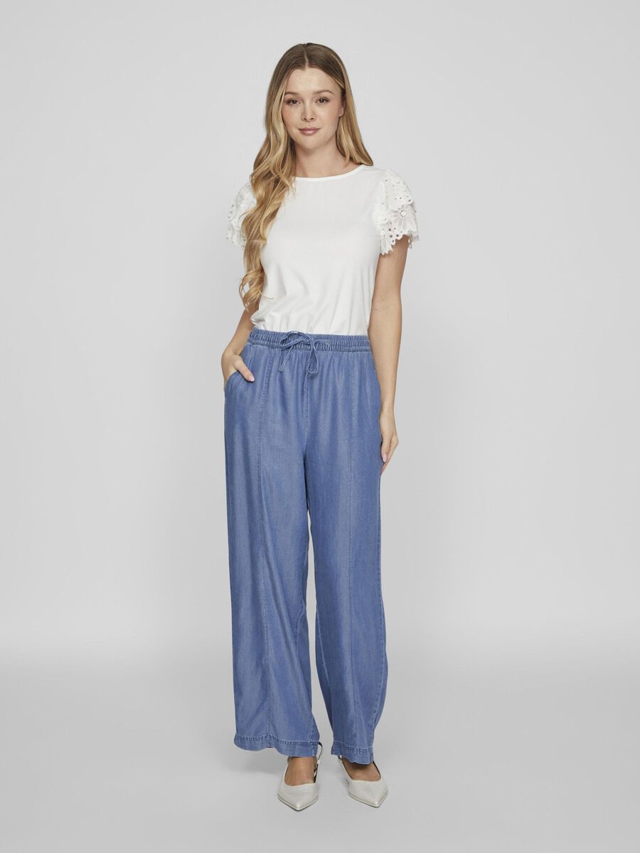 Pantalon aspect denim