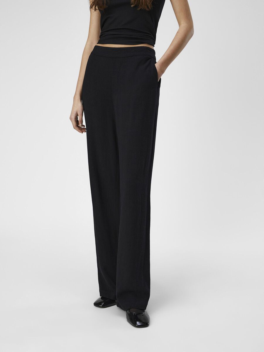 Pantalon à jambe ample en lin (+ coloris)