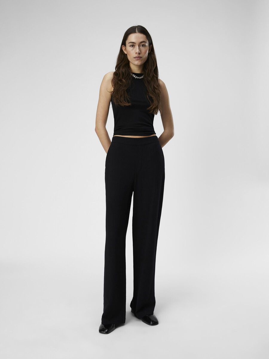 Pantalon à jambe ample en lin (+ coloris)