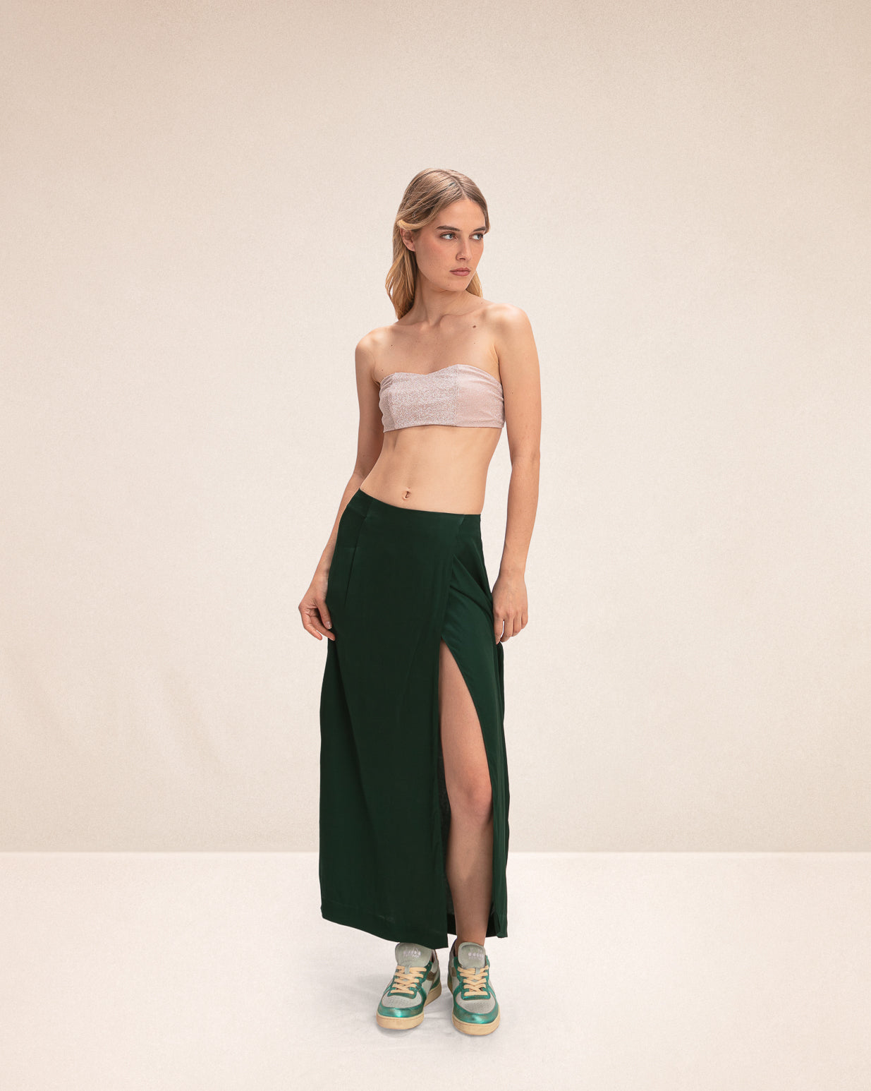 Top bandeau en lurex (+ coloris)