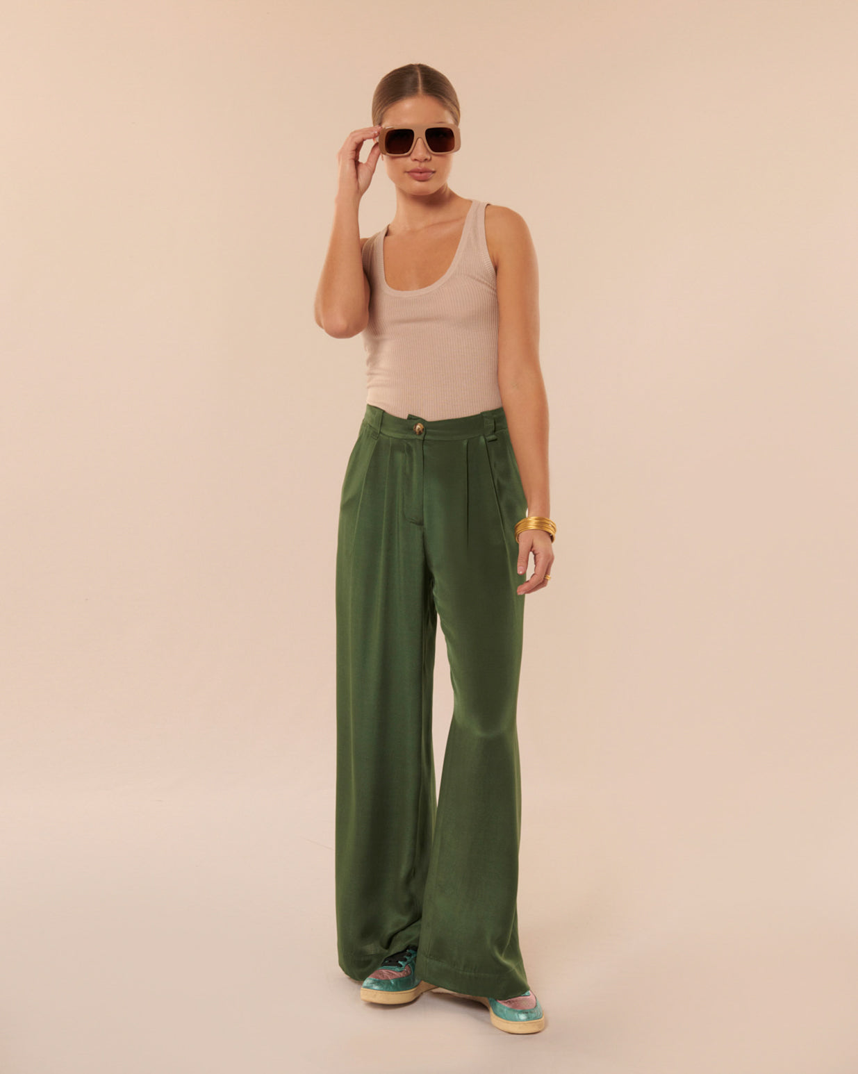 Pantalon taille haute (+ coloris)