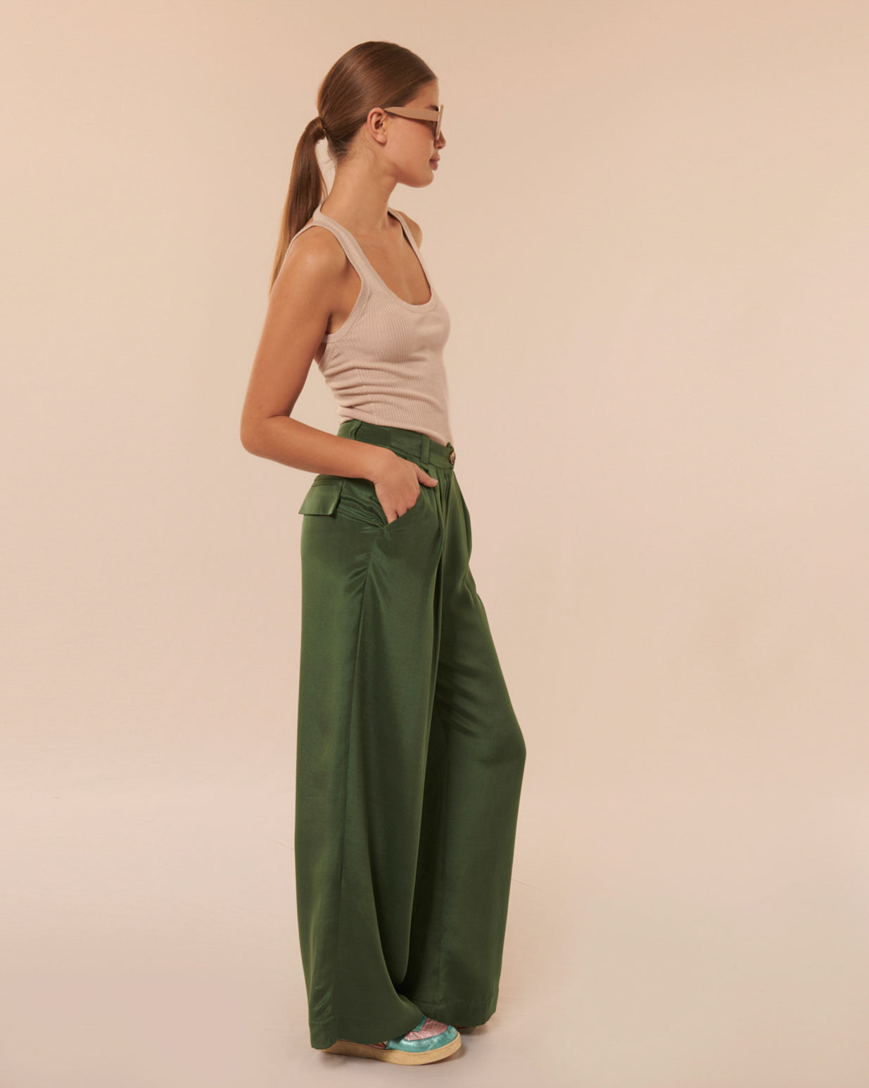 Pantalon taille haute (+ coloris)