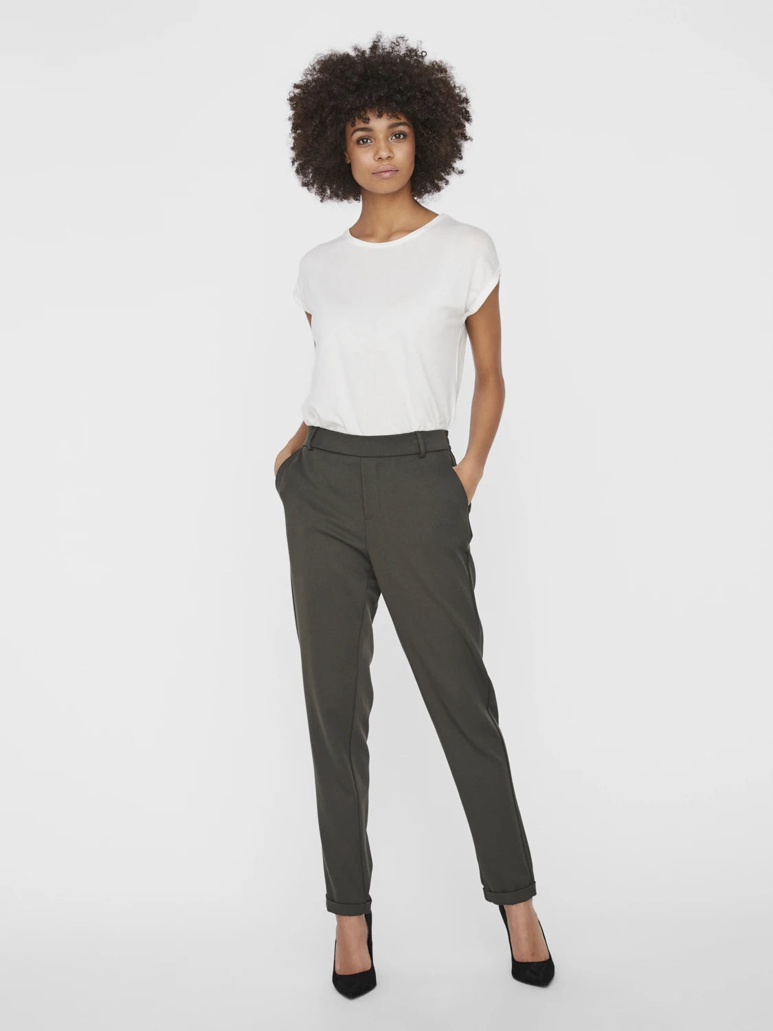 Pantalon à taille élastique (+ coloris)