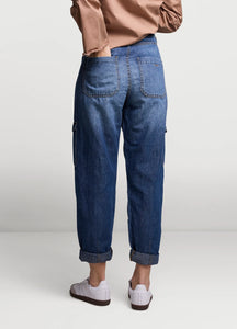 Pantalon cargo en jean