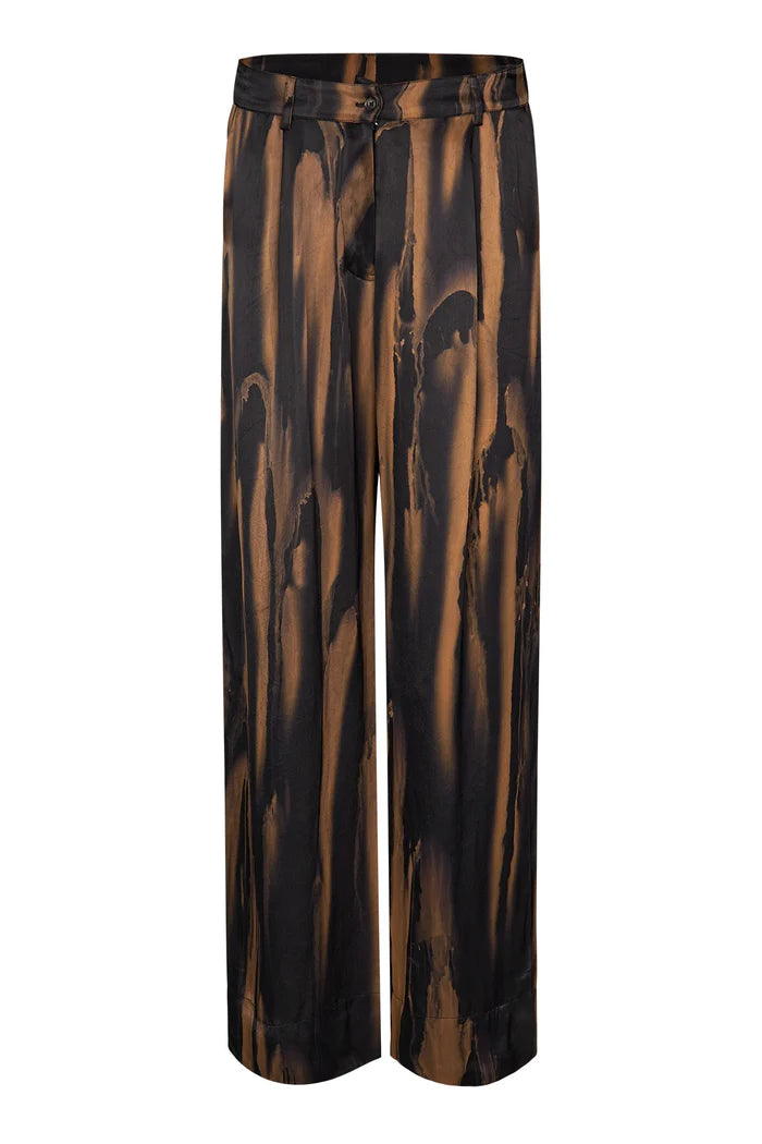 Pantalon large chiné