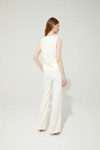 Pantalon flare blanc