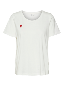 T-shirt détail coeur (+ coloris)