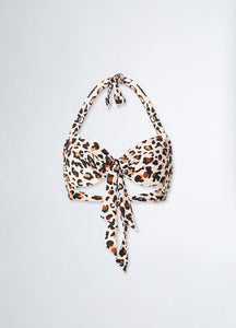 Haut de bikini animalier